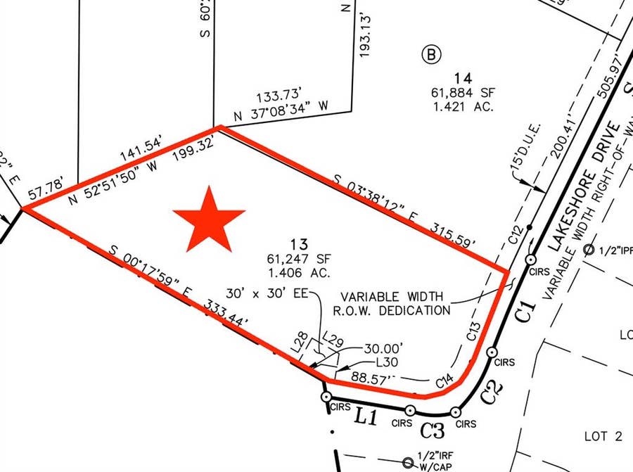 Property photo for TBD Lot 13 Lakeshore Drive, Waxahachie, TX