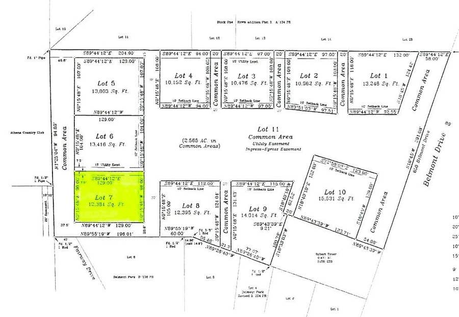 Property photo for Lot 7 Belmont Drive, Athens, TX