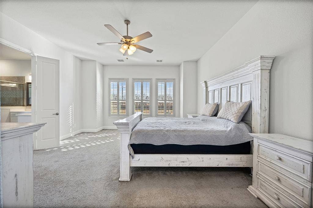 117 Vail Lane, Waxahachie, TX 75167 Primary bedroom with view of back yard