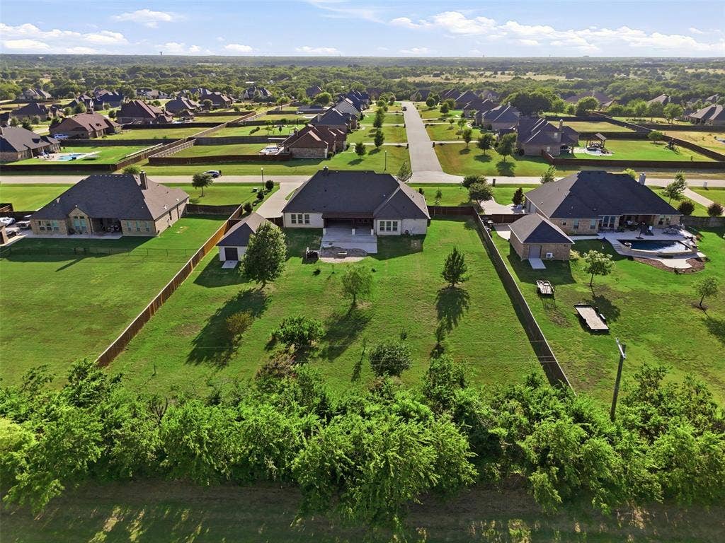 117 Vail Lane, Waxahachie, TX 75167 Mature tree line for privacy in the back of the lot