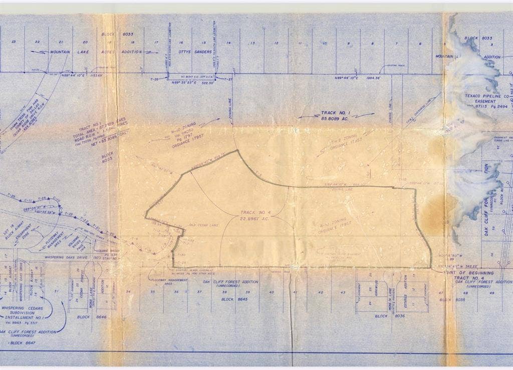4601 Duncanville Road, Dallas, TX 75236 Plat Showing lot lines