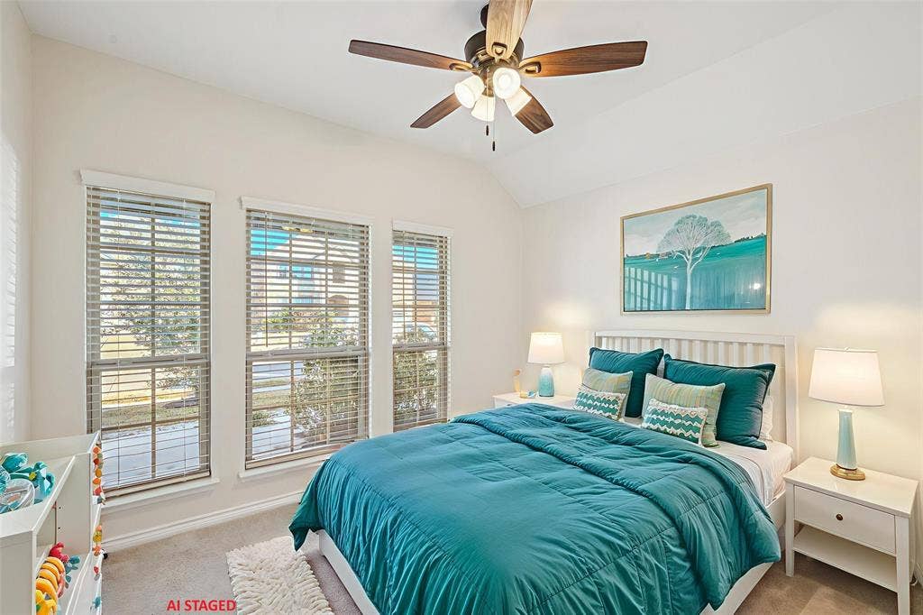 609 Bassett Hall Road, Fate, TX 75189 Bedroom 2 - Virtually Staged