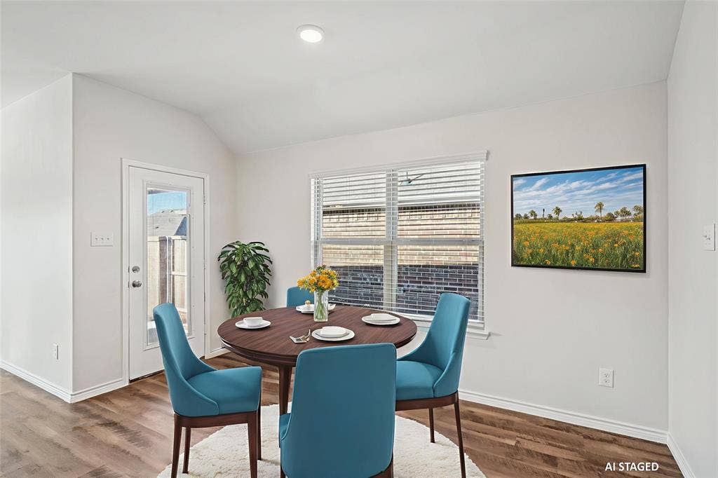 609 Bassett Hall Road, Fate, TX 75189 Dining Room - Virtually Staged