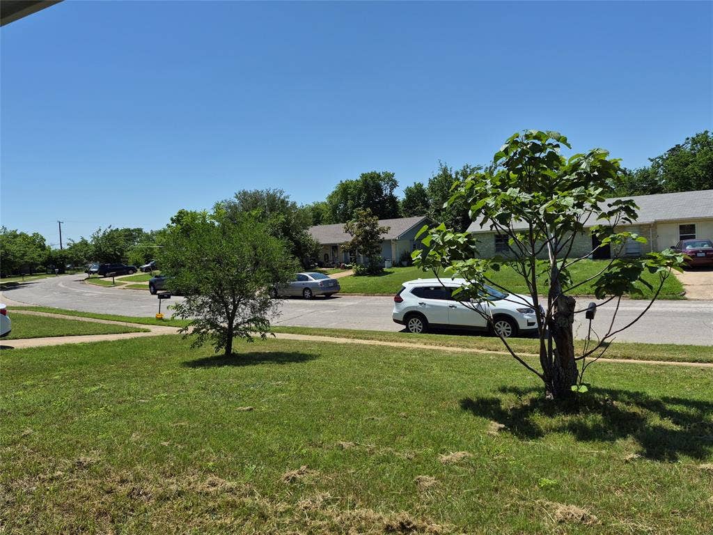 117 Yorkshire Drive, Cedar Hill, TX 75104 Established residential streetscape with mature trees and green lawns