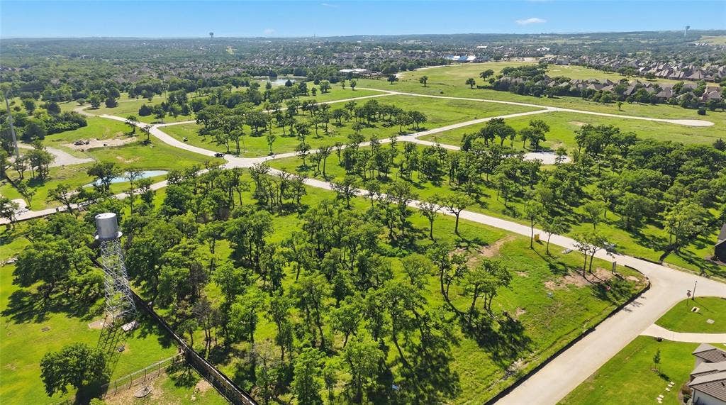 This is an aerial photograph and was captured in February. It has been digitally enhanced to emphasize the presence of leaves and grass.