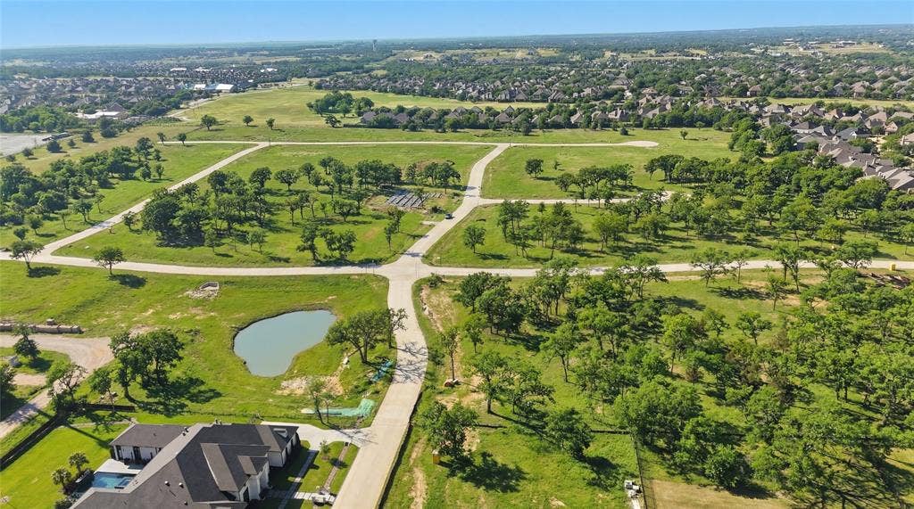 This is an aerial photograph and was captured in February. It has been digitally enhanced to emphasize the presence of leaves and grass.