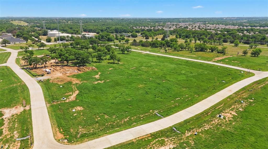 This is an aerial photograph and was captured in February. It has been digitally enhanced to emphasize the presence of leaves and grass.