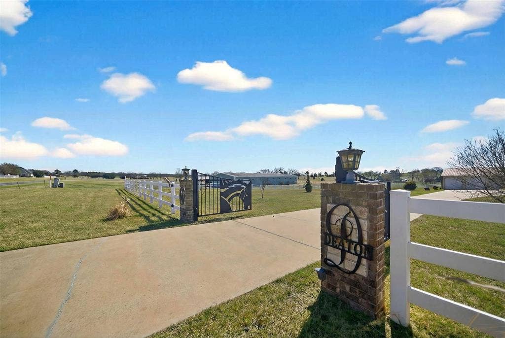 23151 Champion Drive, Lindale, TX 75771 Gate featuring a rural view
