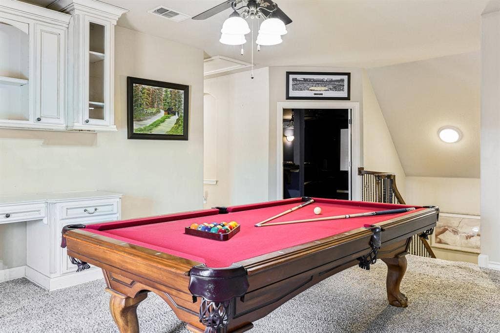 Game Room with Billiard Table