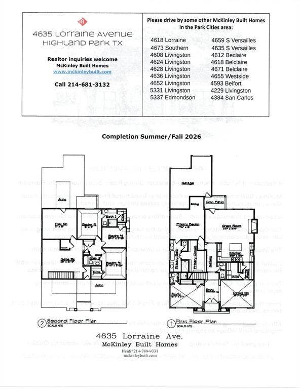 4635 Lorraine Avenue, Highland Park, TX 75209 4635 Lorraine Avenue, Highland Park, TX 75209