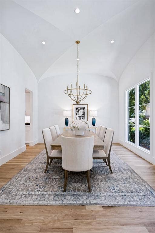 4635 Lorraine Avenue, Highland Park, TX 75209 Formal Dining Room with expansive groin-vaulted ceiling