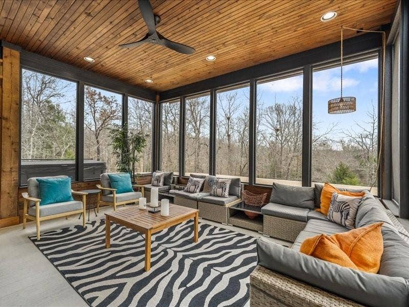 8701 Zebra Crossing, Larue, TX 75770 Beautiful serene views of the property in screened in sunroom