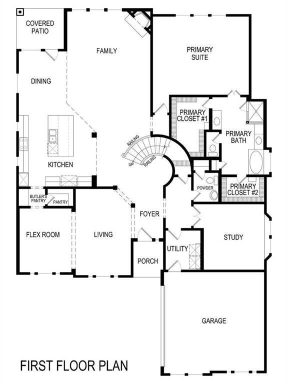 2022 Whisperwood Way, Midlothian, TX 76065 First Floor Plan