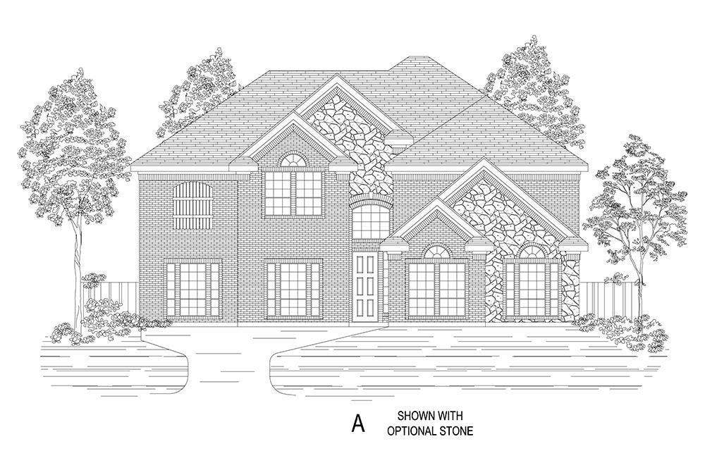 2022 Whisperwood Way, Midlothian, TX 76065 Elevation A