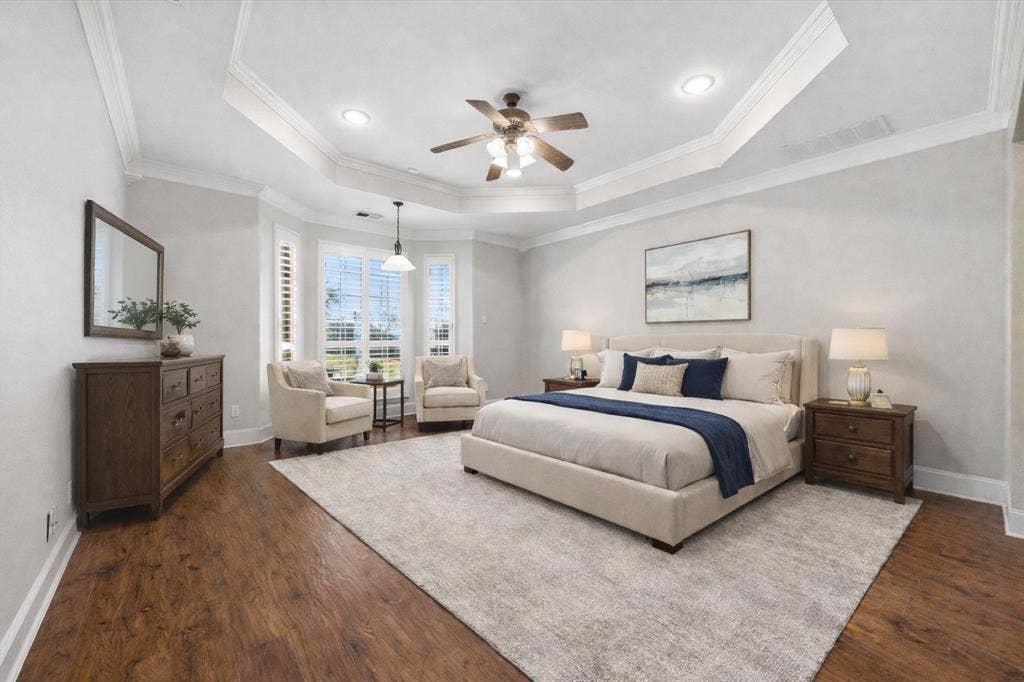 18176 Langford Lane, Talty, TX 75126 Virtually staged primary suite.