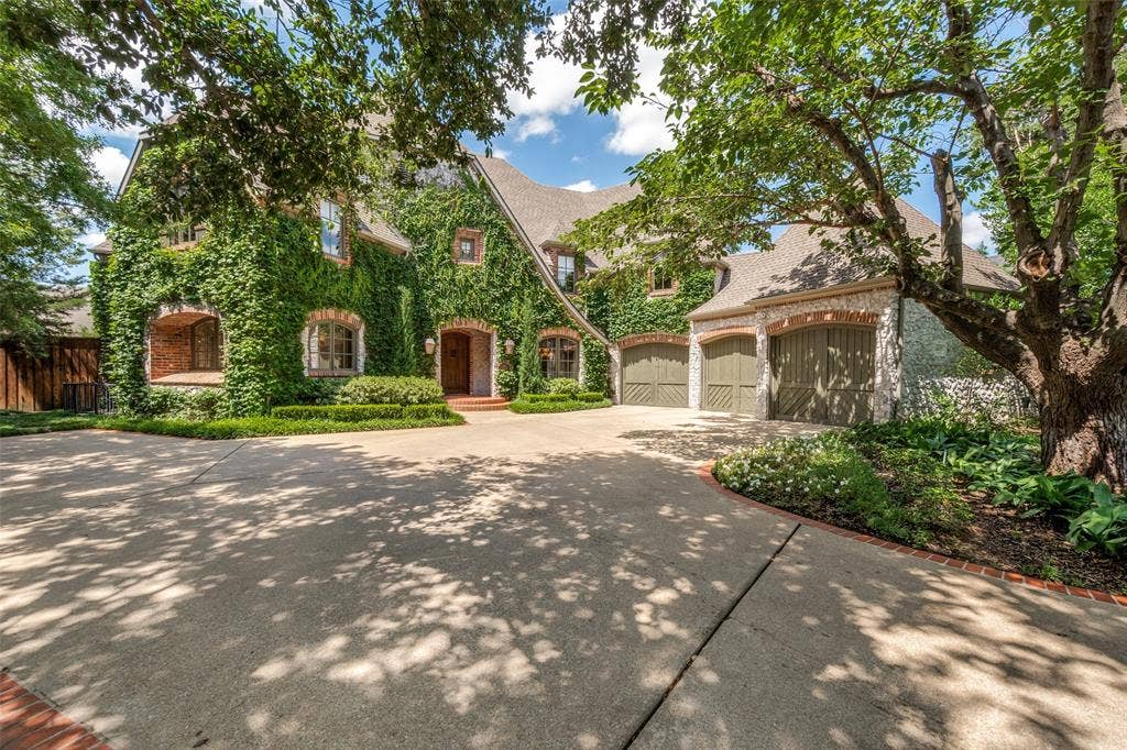 6615 Meadow Road, Dallas, TX 75230 Mature trees enconce the property offering shade and privacy.