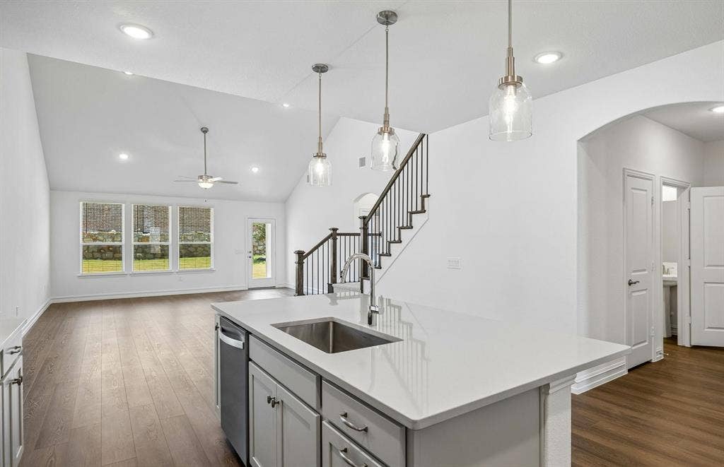 4725 Ripley Court, Celina, TX 75009 Beautiful pendent lighting in kitchen