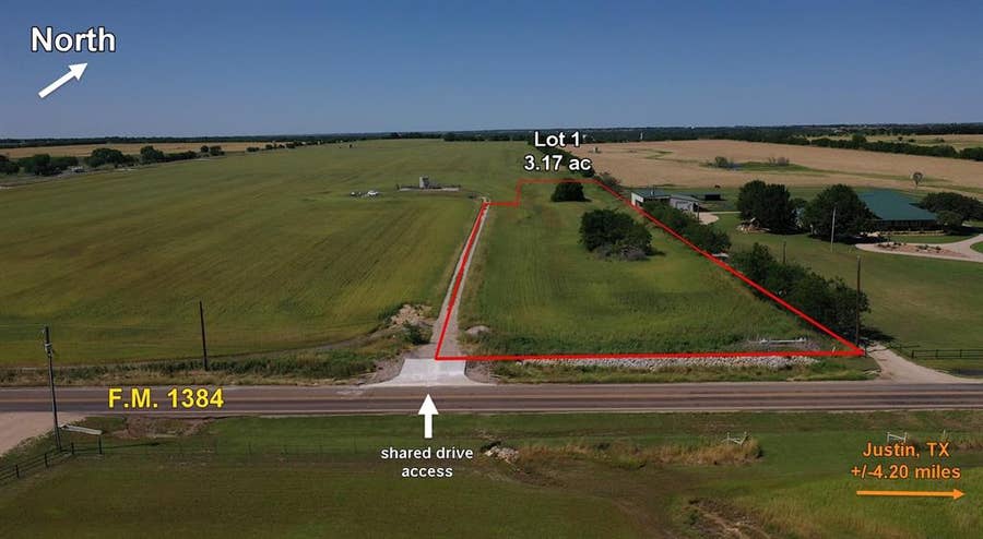 Property photo for Lot 1 F.M. 1384, Justin, TX