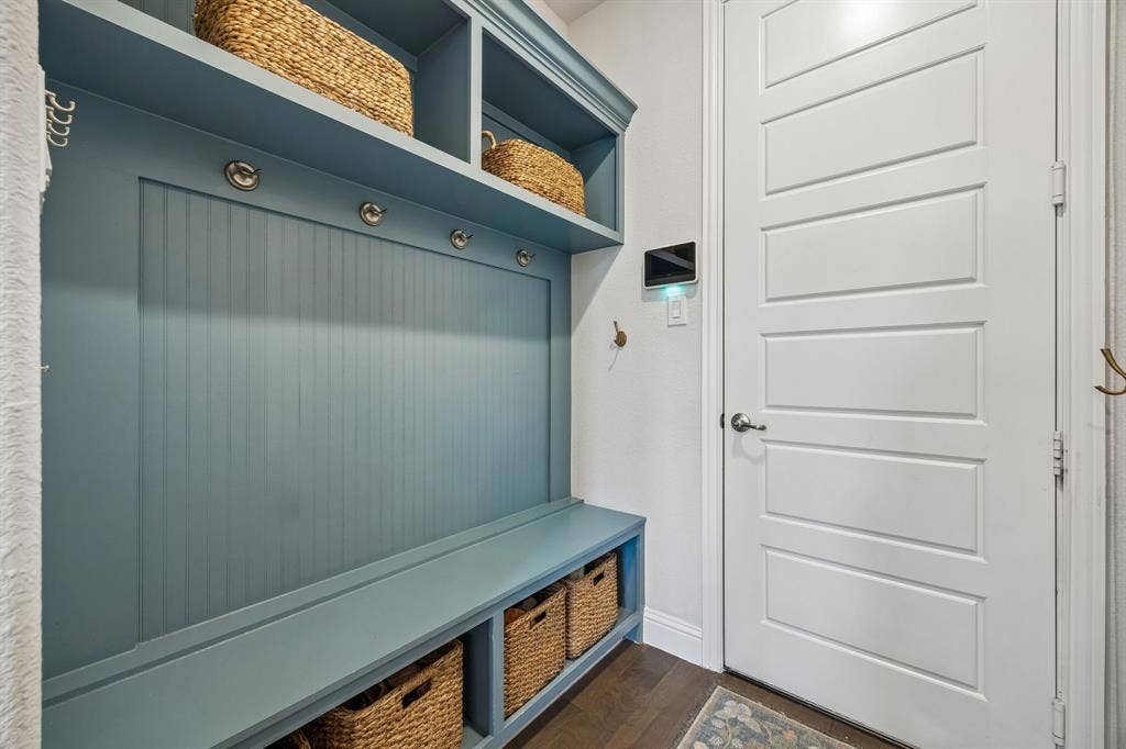 13674 Carmenita Drive, Frisco, TX 75035 Mudroom featuring dark wood-style flooring