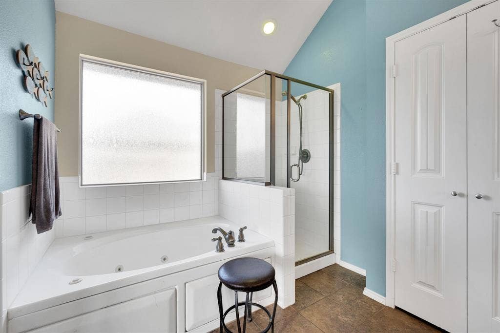160 Berkshire Lane, Waxahachie, TX 75165 Bedroom with light wood-style flooring and ceiling fan