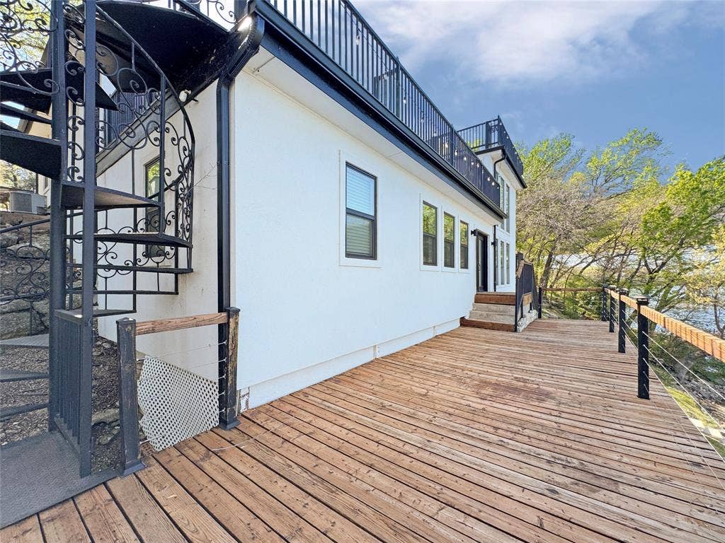 4401 Clarke Drive, Fort Worth, TX 76135 Deck four - views of the whole lake are incredible