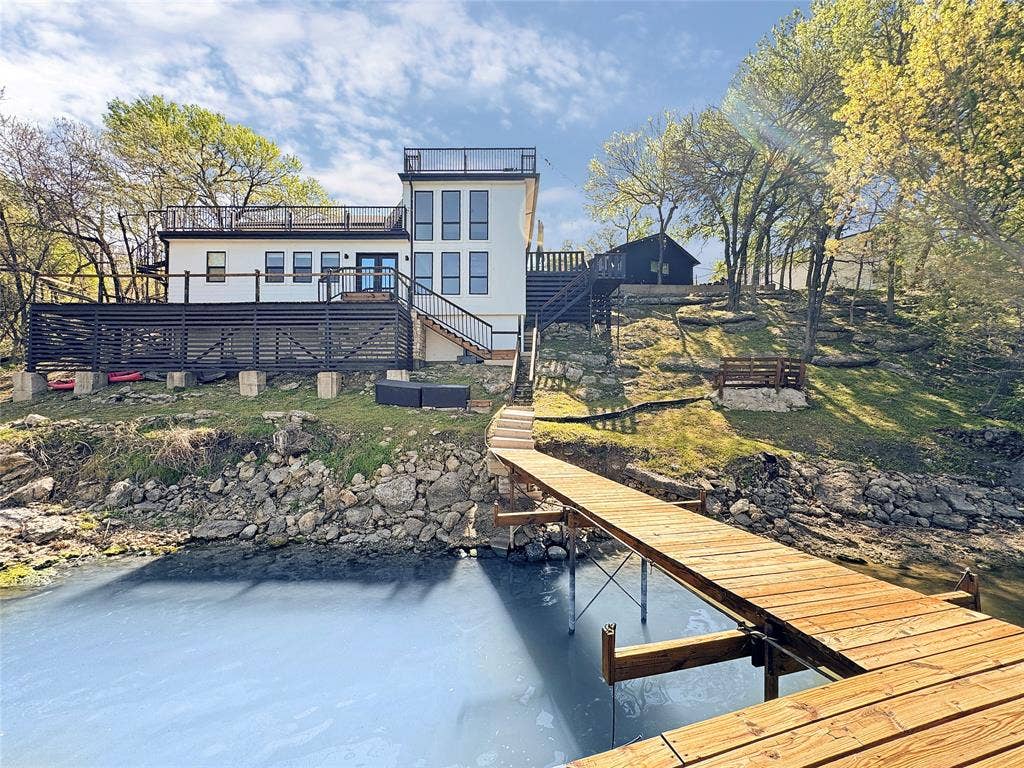 4401 Clarke Drive, Fort Worth, TX 76135 Lake views everywhere!