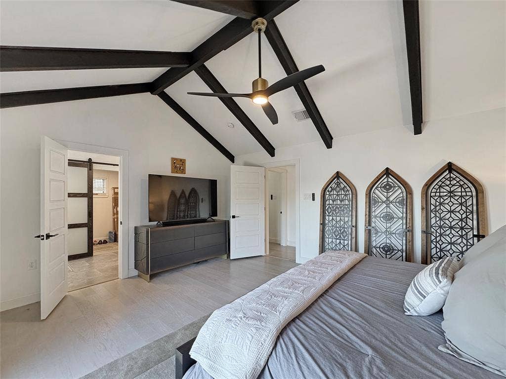 4401 Clarke Drive, Fort Worth, TX 76135 Gorgeous beams accent the ceiling