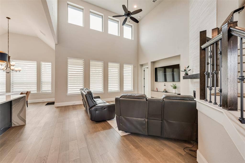 7108 Woodside Drive, Argyle, TX 76226 Living room with lots of natural light