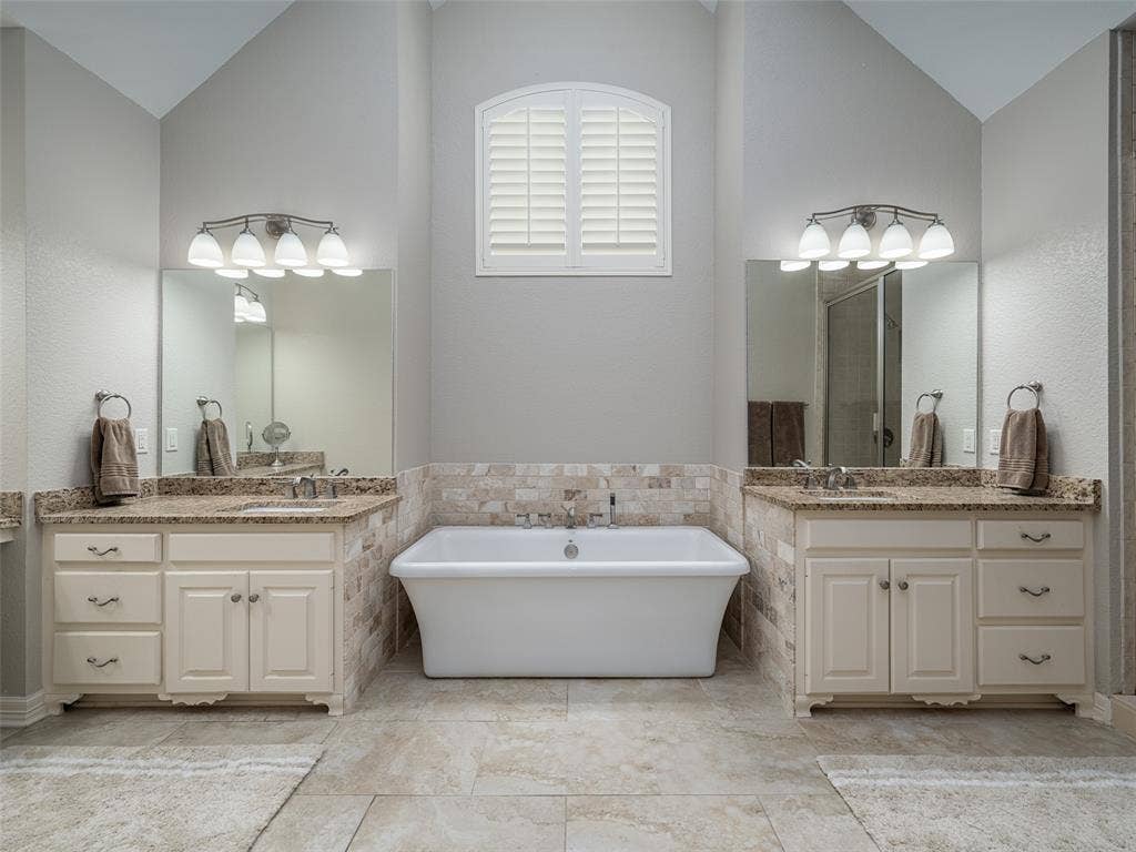 1137 Ashwood Drive, Tyler, TX 75703 Primary bathroom exudes spa-like luxury!