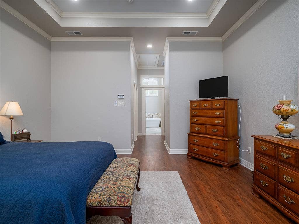 1137 Ashwood Drive, Tyler, TX 75703 Another view of the primary bedroom looking toward the primary spa-like bathroom.