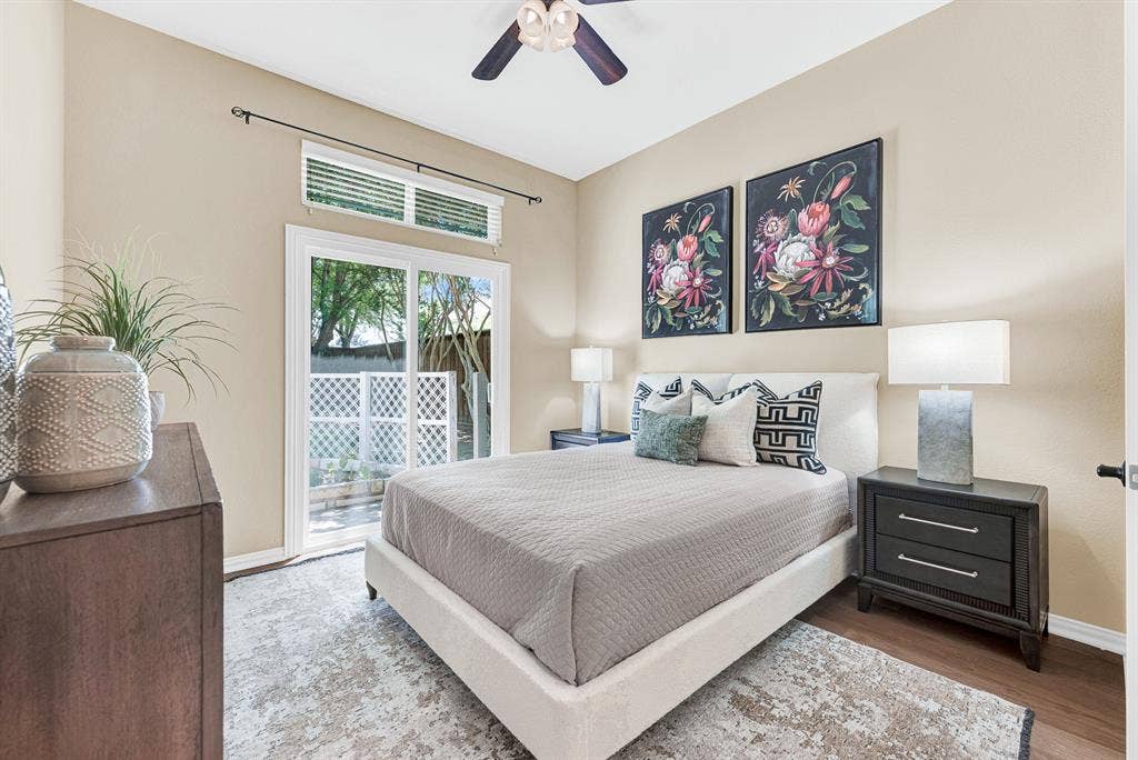 First floor bedroom & full bath [Also makes for a convenient home office]