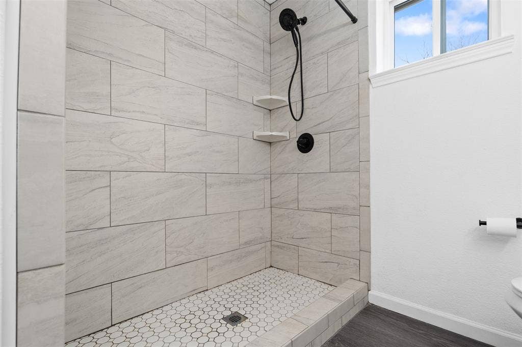 1819 W Cedar Elm Drive, Arlington, TX 76012 Brand new primary shower with gorgeous tiles!