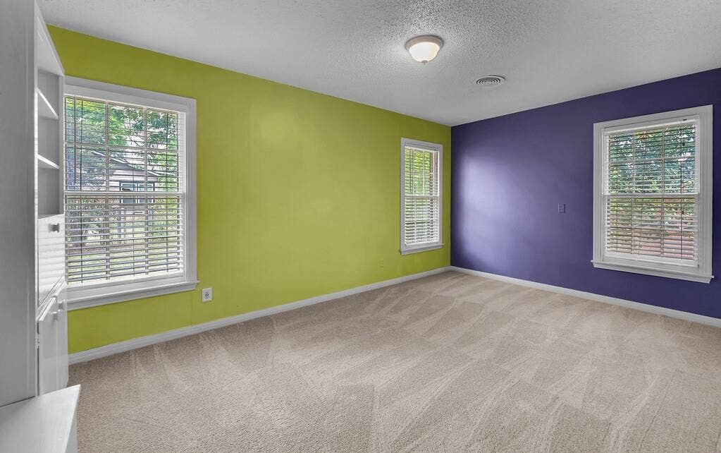3917 Morrow Avenue, Waco, TX 76710 Unfurnished room featuring light carpet and a textured ceiling
