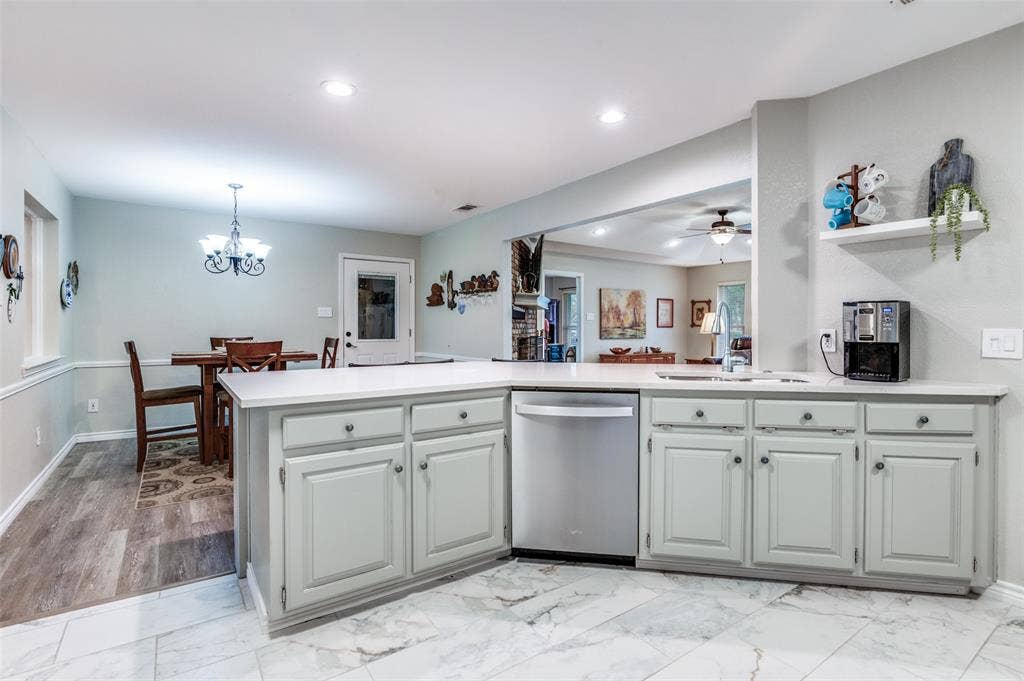 5 Huckleberry Lane, Star Harbor, TX 75148 Updated Kitchen facing Dining