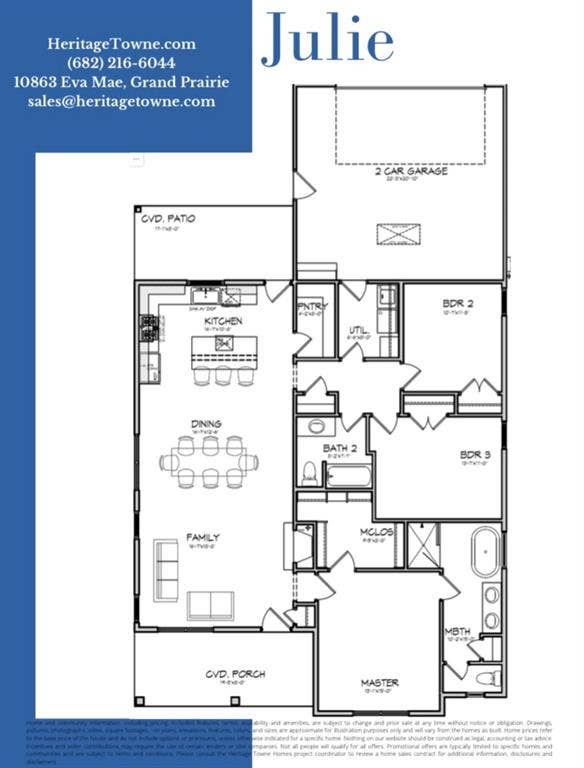 10843 Eva Mae Boulevard, Grand Prairie, TX 76065 Floorplan