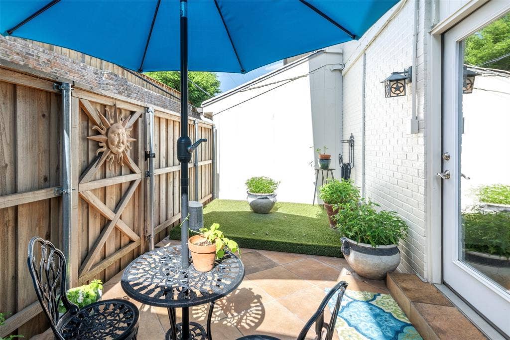 5915 Copperwood Lane, #1141, Dallas, TX 75248 Beautiful Private Back Patio Area off Kitchen