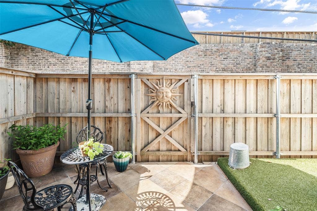 5915 Copperwood Lane, #1141, Dallas, TX 75248 Beautiful Private Back Patio Area off Kitchen