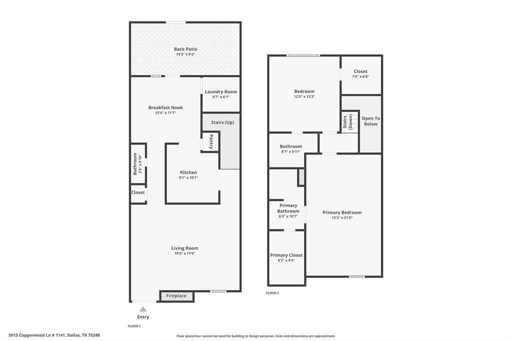 5915 Copperwood Lane, #1141, Dallas, TX 75248 Floorplan