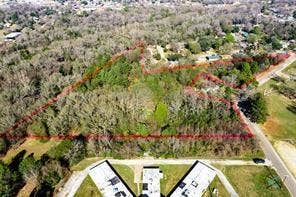 350 Frizzell Street, #7.20 Acres, Athens, TX 75751 View Aeriall 2 of property location with property boundaries highlighted