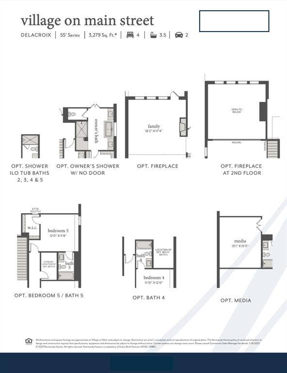 8763 Battlement Road, Frisco, TX 75035 This lovely home features the optional shower ILO of tub in bath 2, media room, bath 4, electric fireplace plus so much more!