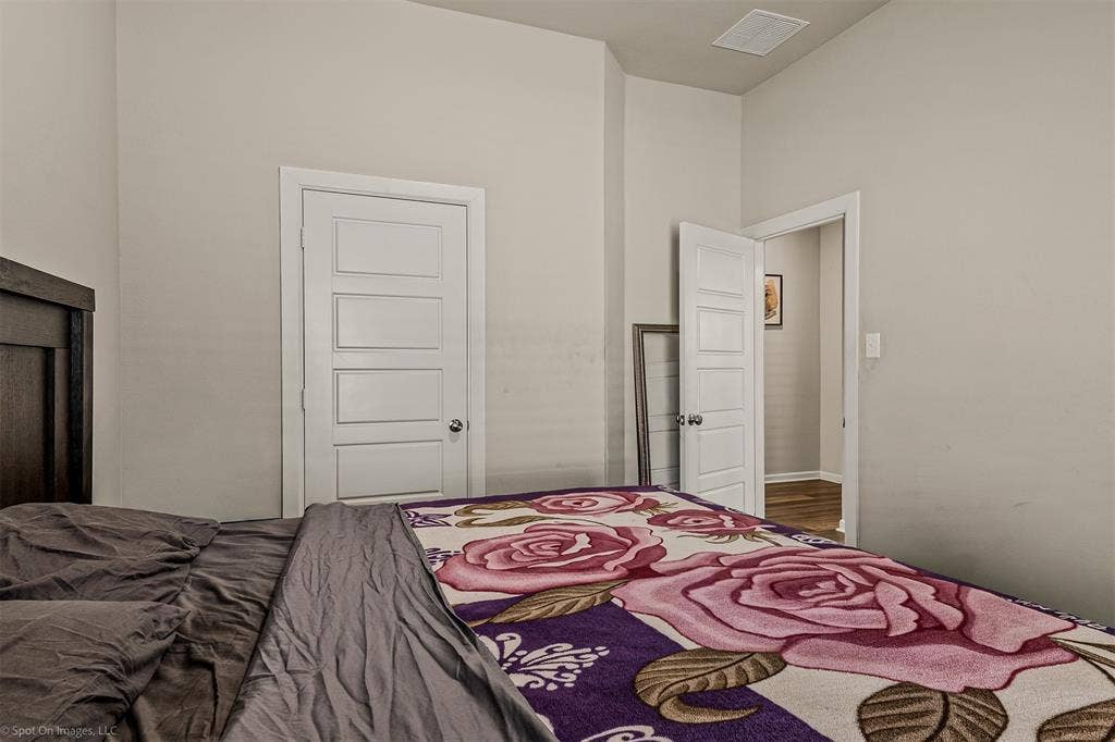 5408 Wedge Wood Drive, Haltom City, TX 76137 Bedroom with a high ceiling