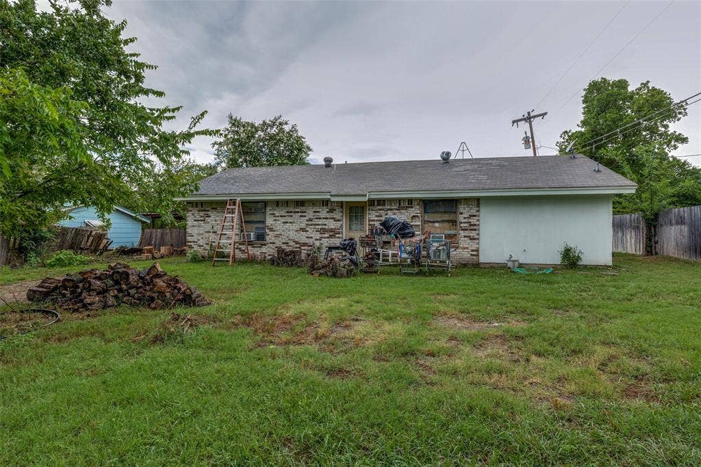 Back of property