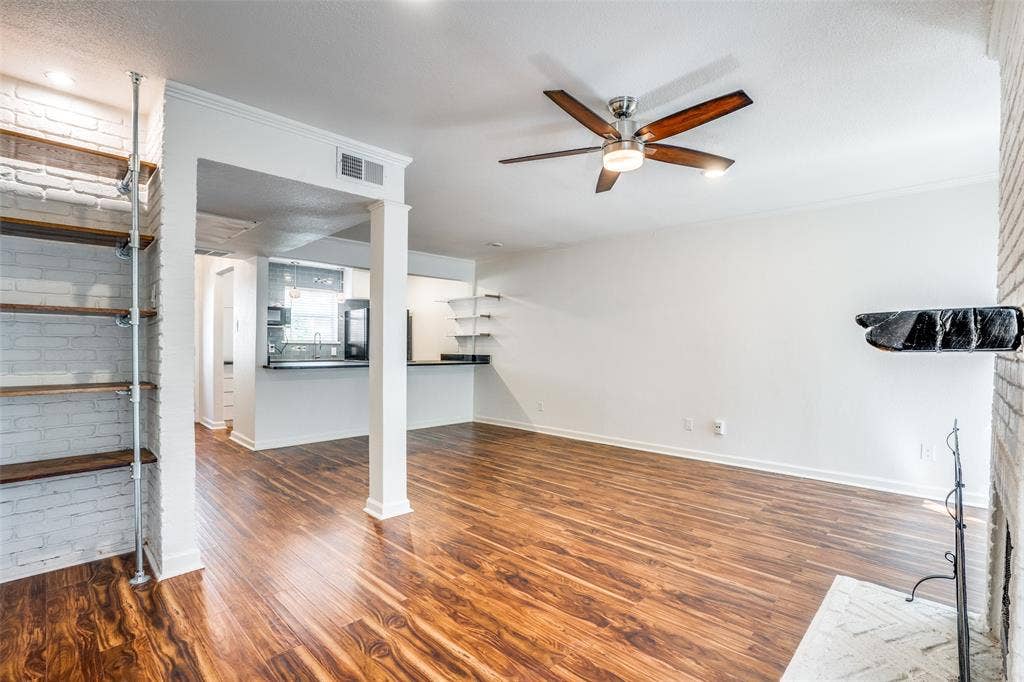 4208 Bowser Avenue, #I, Dallas, TX 75219 View of living to dining
