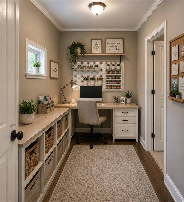 351 Southern Hills Drive, Fairview, TX 75069 Virtually staged photo of office/craft room