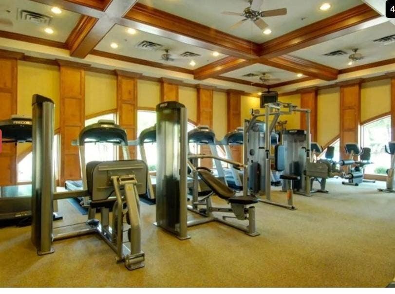 351 Southern Hills Drive, Fairview, TX 75069 Fitness center featuring an array of cardio and strength training equipment
