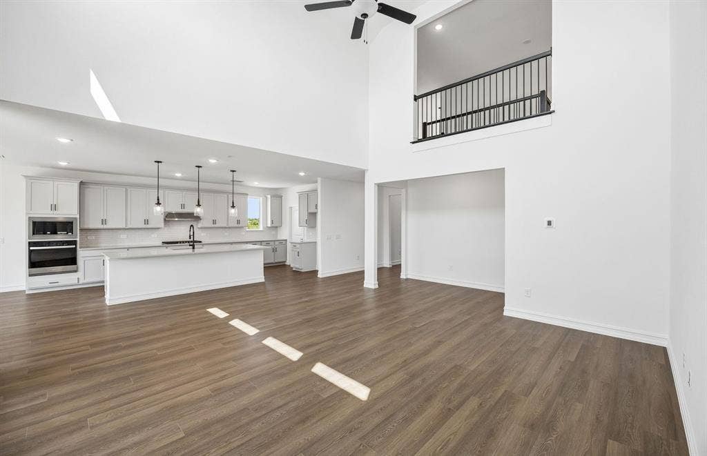 View of kitchen in gathering room