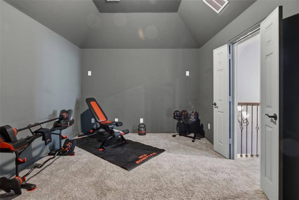 Media room upstairs for movies and sports games!