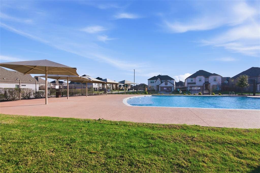 Right across the street from the pool!