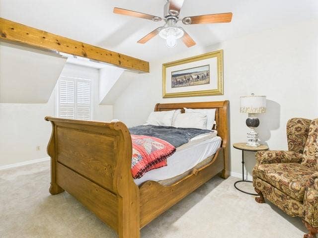 2382 Crystal Drive, Athens, TX 75752 Carpeted bedroom with baseboards and a ceiling fan