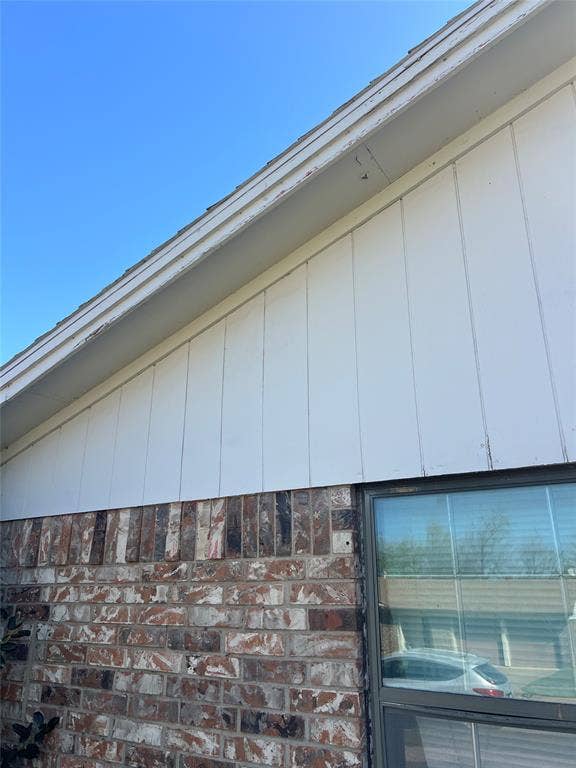 6036 Harrison Way, Watauga, TX 76148 Exterior view of brick siding